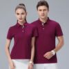 đồng phục áo thun polo basic tím